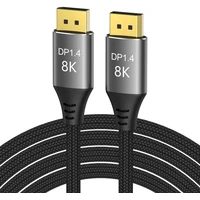 PremiumCord DisplayPort 1.4/DisplayPort 1.4 kabel 8K 2m stříbrný - Kabely a redukce