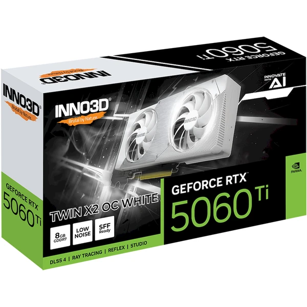 INNO3D NVIDIA GeForce RTX 5060 Ti Twin X2 OC WHITE 8GB GDDR7 - Grafické karty - Obrázek SQWH000K01