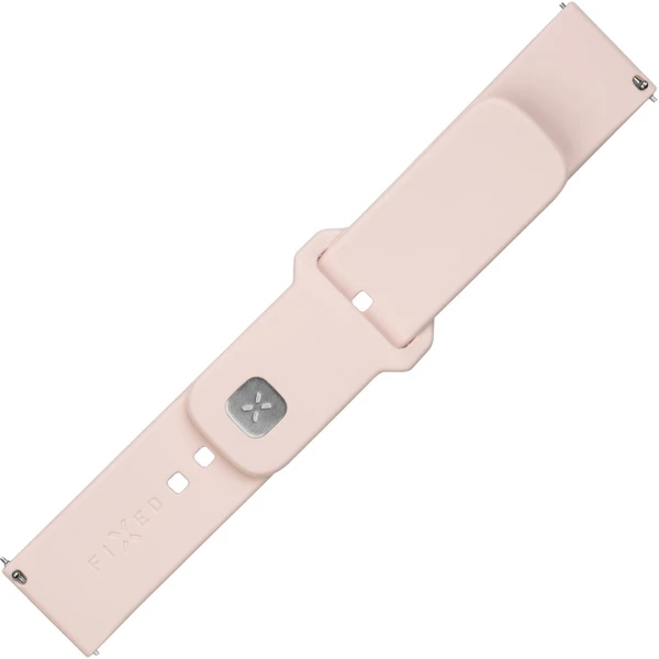 FIXED set silikonových řemínků s Quick Release 20mm pro smartwatch růžový - Řemínky - Obrázek SRM2000O01