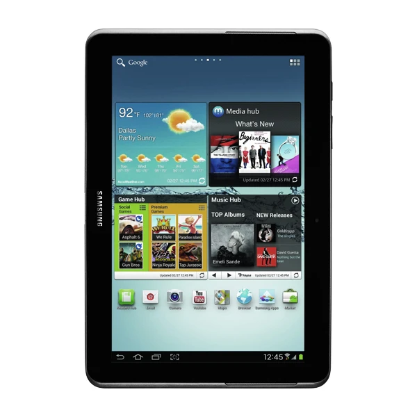 Samsung Galaxy Tab 2 10.1 (P5100) 16 GB 3G + Wi-Fi stříbrný - Tablety - Obrázek SRX0000101