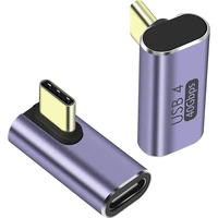 PremiumCord USB-C/USB-C redukce se zahnutým konektorem šedá - Kabely a redukce
