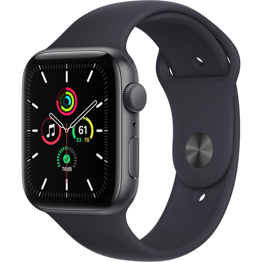 Apple Watch SE GPS 44mm vesmírně šedé s temně inkoustovým sportovním  řemínkem | Smarty.cz