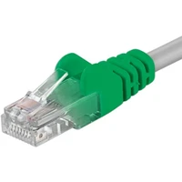 PremiumCord RJ45/RJ45 Cat5e UTP patch kabel 5m zelený - Kabely a redukce