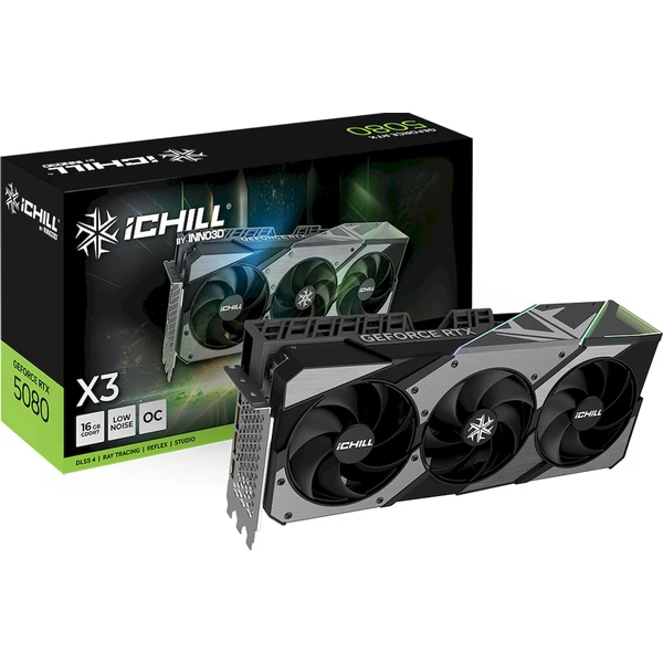 INNO3D NVIDIA GeForce RTX 5080 iChill X3 V2 16GB GDDR7 - Grafické karty - Obrázek SUNH000K01