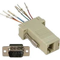 PremiumCord COM (DE-9)/RJ45 redukce šedá - Kabely a redukce