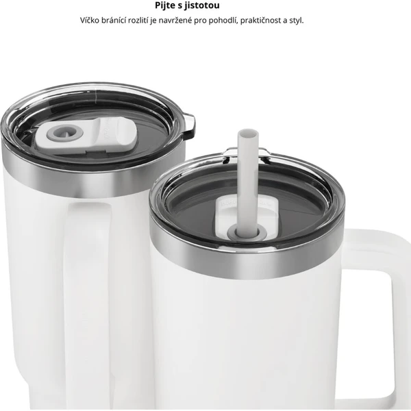 HidrateSpark PRO 2 Tumbler chytrý hrnek, 887 ml bílý - Chytré láhve - Obrázek SV2H000K01