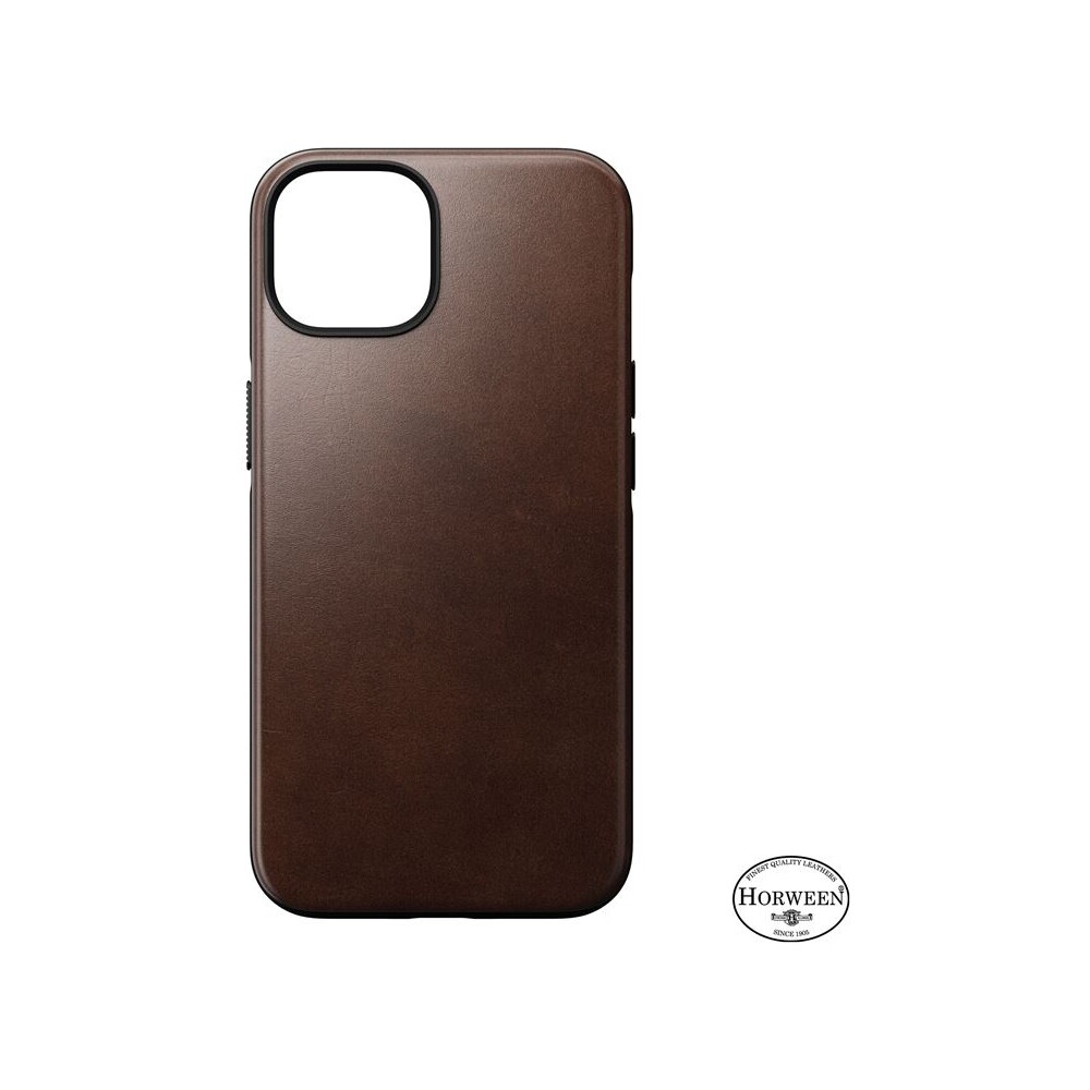 Nomad Modern Leather MagSafe Case iPhone 14 hnědá