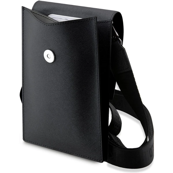 Karl Lagerfeld Saffiano Metal Logo NFT Wallet Bag pouzdro černé - Popruhy a crossbody - Obrázek SWVO100501
