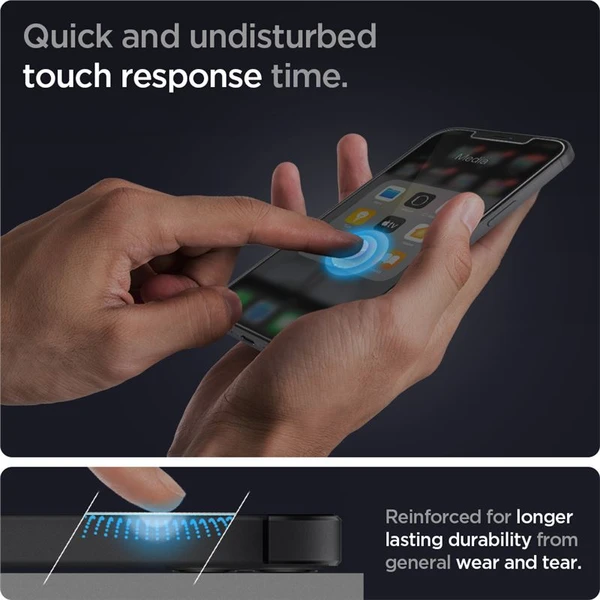 Spigen Glas tR EZ Fit tvrzené sklo iPhone 12 / 12 Pro 2 ks čiré - Ochranné folie a skla - Obrázek SX93200401