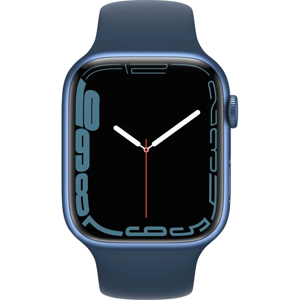 Apple Watch Series 7 Cellular 45mm modrý hliník s modrým sportovním řemínkem (Další) - Chytré hodinky - Obrázek SXZZ000501