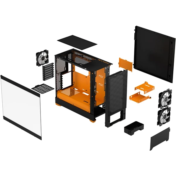 Fractal Design Pop Air RGB Orange Core TG Clear Tint - Počítačové skříně - Obrázek SY6A000601