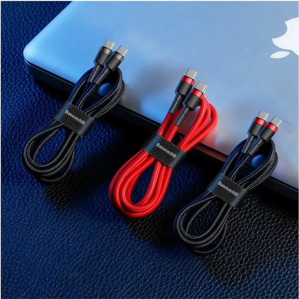 Baseus Cafule USB-C/USB-C napájecí kabel 60W 1m červený/černý - Kabely a redukce - Obrázek SY95300401