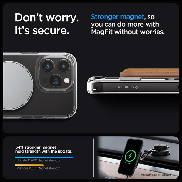 Spigen Ultra Hybrid S MagFit kryt iPhone 15 Pro grafitový - Pouzdra - Obrázek SYT8000601