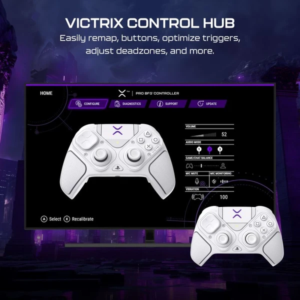 Turtle Beach herní ovladač Victrix Pro BFG Reloaded (PS4/PS5/PC) bílý - Herní ovladače - Obrázek SZMH000K01