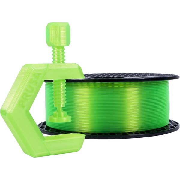 Prusament PETG Neon Green Transparent 584 Čirá
