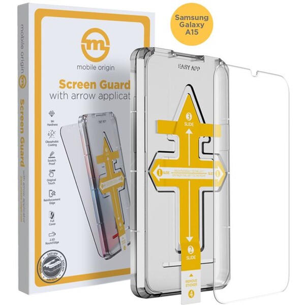 Mobile Origin Yellow Screen Guard 2,5D ochranné sklo s aplikátorem Samsung Galaxy A15