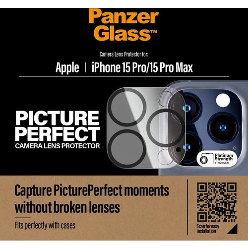 Protector cámara iPhone 15 Pro/ 15 Pro Max PanzerGlass
