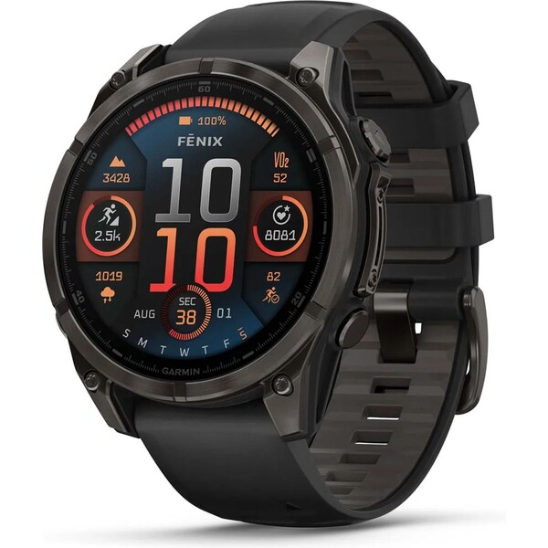 Garmin fenix 8 AMOLED Sapphire 43 mm tmavě šedé Tmavě šedá