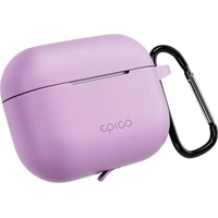 Epico silikonové pouzdro s karabinou AirPods Pro 3 fialová - Pouzdra