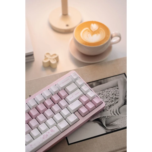 Varmilo Muse65 HE GG Magnetic White F (US) Sakura - Klávesnice - Obrázek T26F000L01