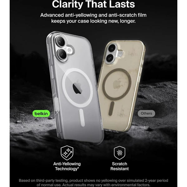 Belkin SheerForce MagSafe kryt iPhone 17 čirý - Pouzdra - Obrázek T2CN000K01