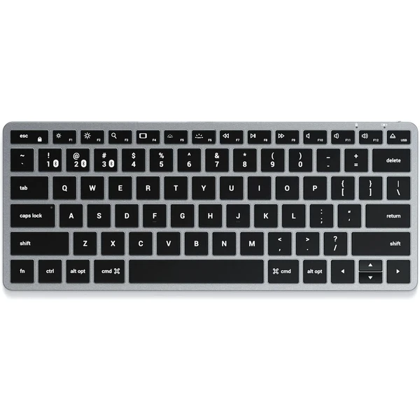Satechi Slim X1 Bluetooth bezdrátová podsvícená klávesnice CZ vesmírně šedá - Klávesnice - Obrázek T2D5000K01