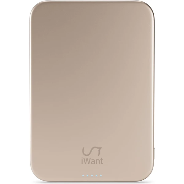 iWant Qi2 MagSafe 5000mAh Slim Alu Mag+ hliníková powerbanka pouštní titan - Powerbanky - Obrázek T30C000P01