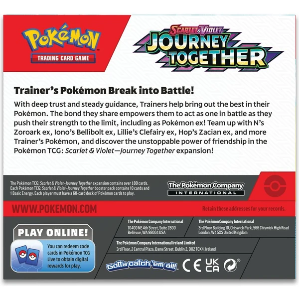 Pokémon TCG: SV09 Journey Together - Enhanced Booster Box (36 boosterů + Reshiram karta) - Pokémon karty - Obrázek T34D000K01