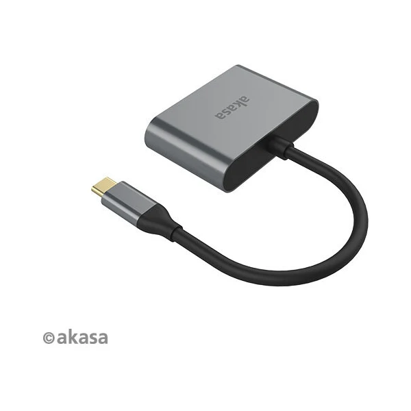 Akasa USB-C/HDMI + VGA redukce 0,18m šedá - Kabely a redukce - Obrázek T35X600301