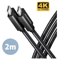 AXAGON USB-C/USB-C napájecí kabel 4K 100W 2m černý - Kabely a redukce