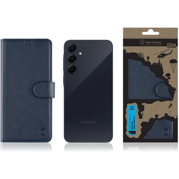 Tactical Field Notes pouzdro Samsung Galaxy A55 5G modré - Pouzdra - Obrázek T383000K01