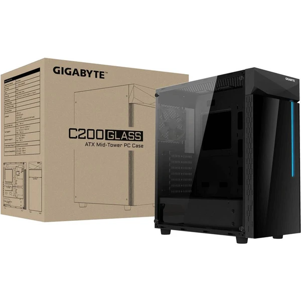 GIGABYTE Aorus C200 GLASS - Počítačové skříně - Obrázek T3E6000P01