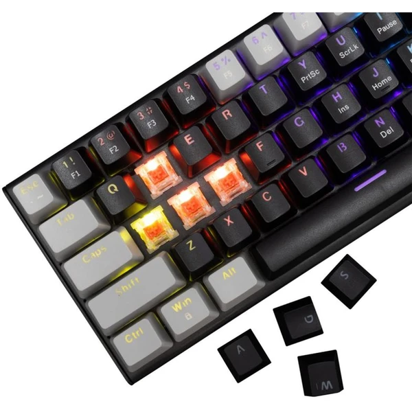 White Shark WAKIZASHI 2 herní mechanická klávesnice (US) (RED switch) černošedá - Klávesnice - Obrázek T3MD000J01