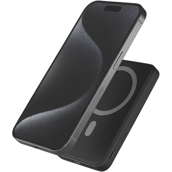 iWant Mag+ powerbanka se stojánkem 7000mAh černá Černá