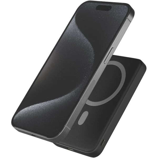 iWant Mag+ MagSafe powerbanka se stojánkem 7000mAh černá - Powerbanky - Obrázek T4CK000K01