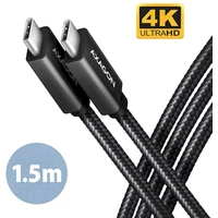AXAGON BUCM32-CM15AB USB-C/USB-C napájecí kabel 4K 100W 1,5m černý - Kabely a redukce