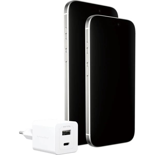 PanzerGlass® empower nabíječka Turbo GaN (35 W) 1x USB-C + 1x USB-A, bílá - Nabíječky - Obrázek T53J000K01