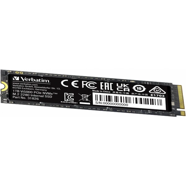 VERBATIM SSD Vi5000 Internal PCIe NVMe M.2 SSD 1TB - SSD disky - Obrázek T563000O01