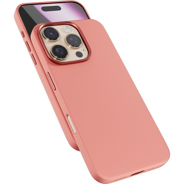 Epico Mag+ Silicone pro iPhone 16 Pro broskvově růžová