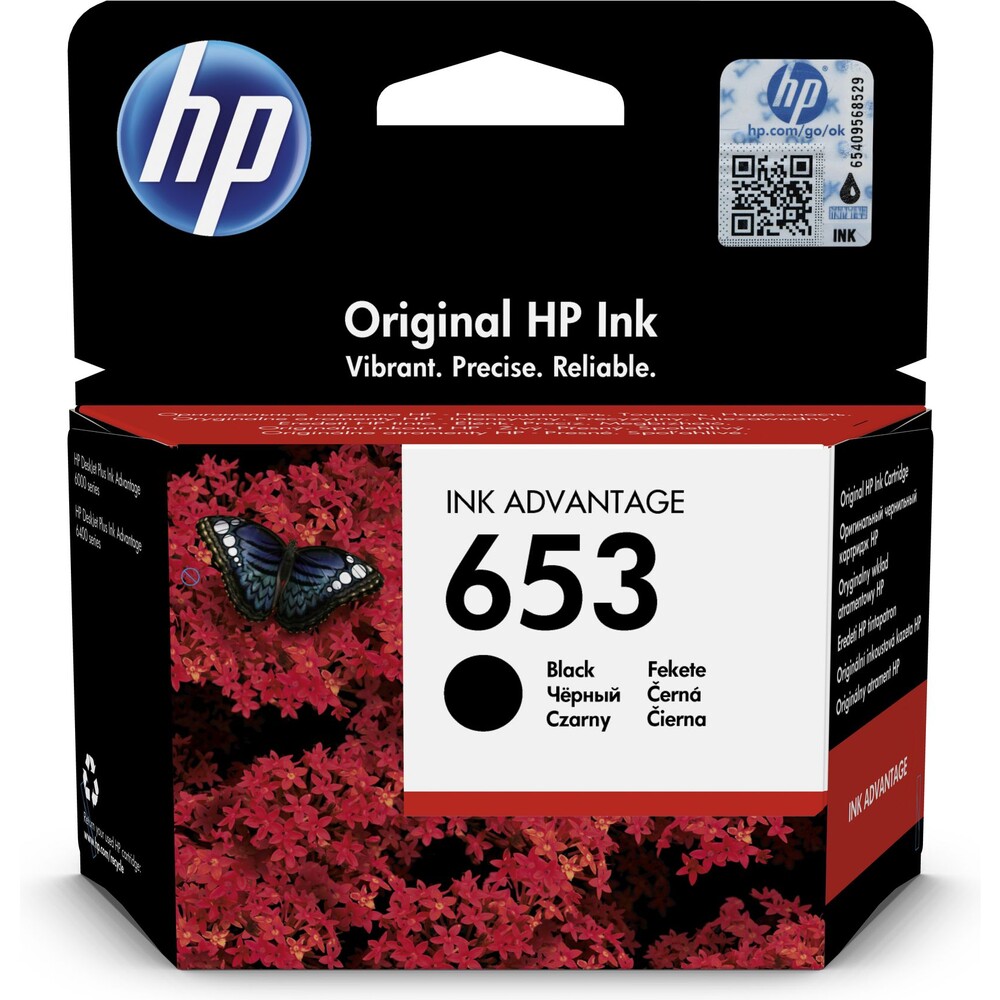 HP 653 Original Ink Advantage Cartridge černá
