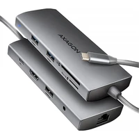 AXAGON HMC-8HLSA 9v1 USB-C hub - Dokovací stanice
