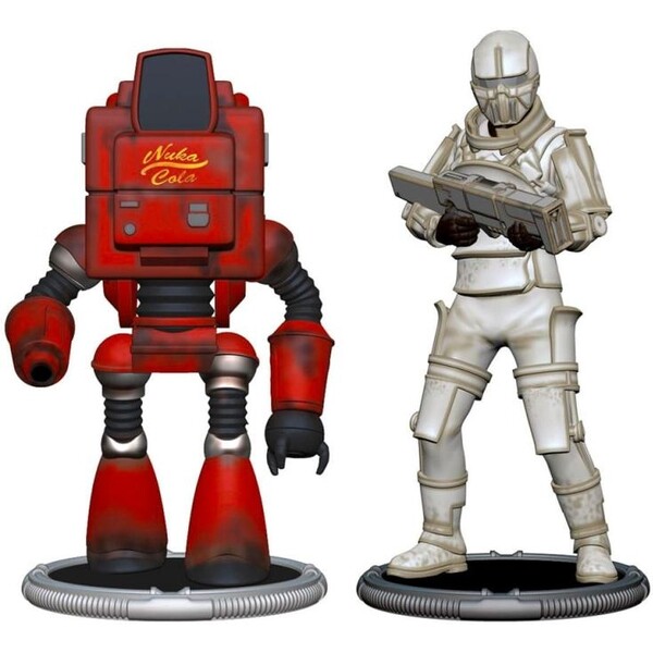 Set dvou figurek Syndicate Collectibles Fallout - Nukatron & Synth 7 cm