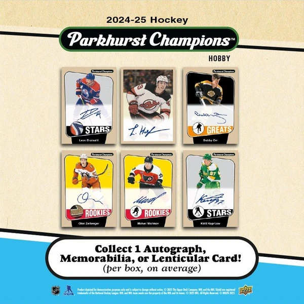 Hokejové karty 2024-25 Upper Deck Parkhurst Champions Hockey Hobby Box - Hokejové karty - Obrázek T5XF000P01