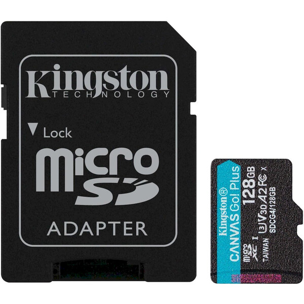 Kingston MicroSDXC 128GB Canvas Go Plus A2 SDCG4/128GB