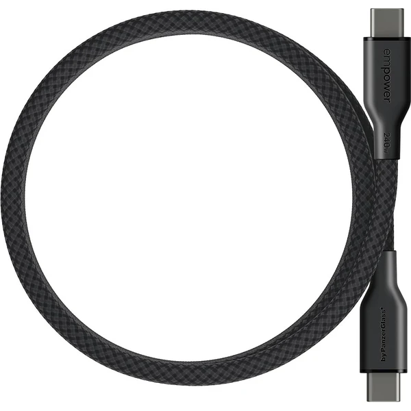 PanzerGlass USB-C/USB-C magnetický napájecí kabel 240W 1,5m černý - Kabely a redukce - Obrázek T63J000K01