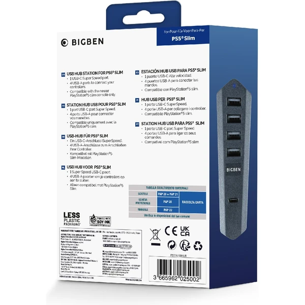 Bigben USB hub pro PlayStation 5 Slim - USB huby - Obrázek T6N2000O01