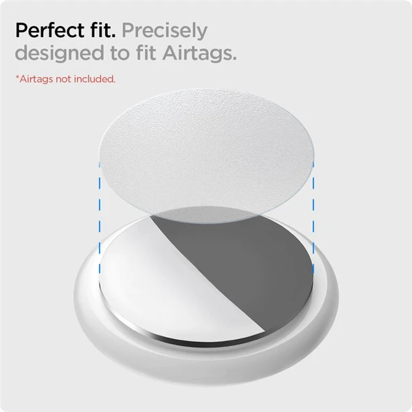 Spigen AirSkin Shield HD 4 Pack ochranná fólie Apple AirTag čirá - Ochranné folie a skla - Obrázek T75KF00101