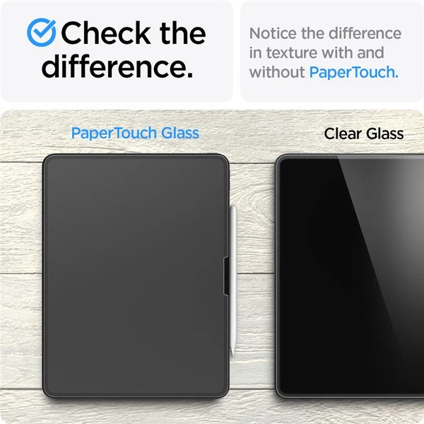 Spigen Paper Touch EZ Fit matné sklo na psaní a kreslení iPad Pro 13" (2025) - Ochranné folie a skla - Obrázek T775000J01