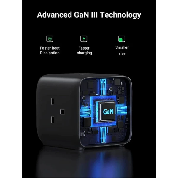 UGREEN DigiNest Cube 65W nabíjecí kostka s GaN - Zásuvky - Obrázek T790000N01