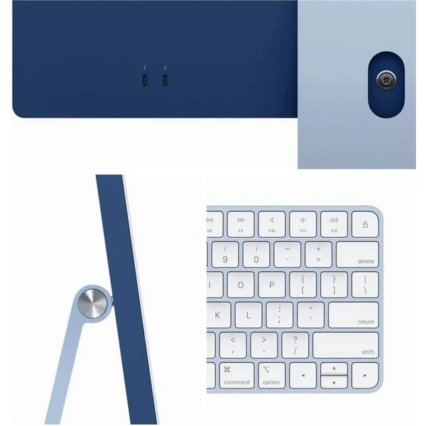 CTO Apple iMac 24" (2023) / Modrý / 16GB / Mouse / CZ Touch ID NUM KLV / Stojan / 256GB SSD - All-in-one - Obrázek T7R2000P01